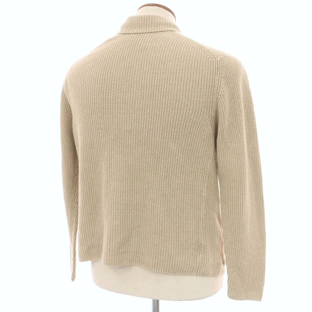 【美品】 ZANONE ザノーネ カーディガン ベージュ ザノーネ ZANONE リネンコットン ジャケット型 カーディガン ベージュ