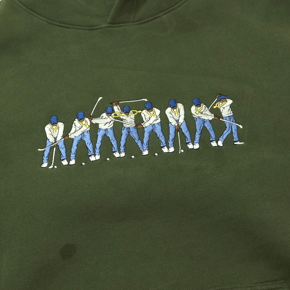 【中古】イーストサイドゴルフ Eastside Golf ポリエステルコットン プルオーバー パーカー オリーブグリーン【サイズXL】【メンズ】 中古】イーストサイドゴルフ Eastside Golf ポリエステルコットン プル