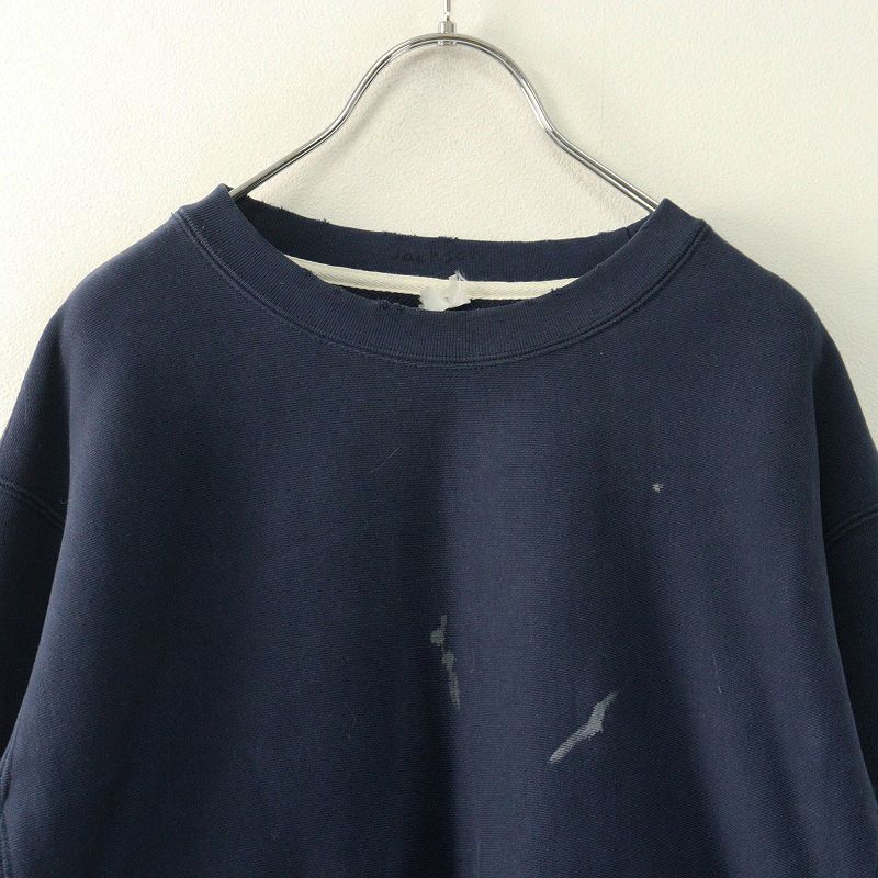 ジャクソンマティス JACKSON MATISSE YALE Y SWEAT ペンキUSED加工 クルーネックスウェット オーバーサイズ M ネイビー┃【2400014872675】 ジャクソンマティス JACKSON MATISSE YALE Y SWEAT ペンキUSED加工