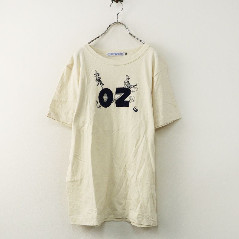 美品 オールドマンズテーラー R&D.M.Co- OZ オズの魔法使い Tシャツ XL＼キナリ カットソー プリント ロゴ【2400014869392】