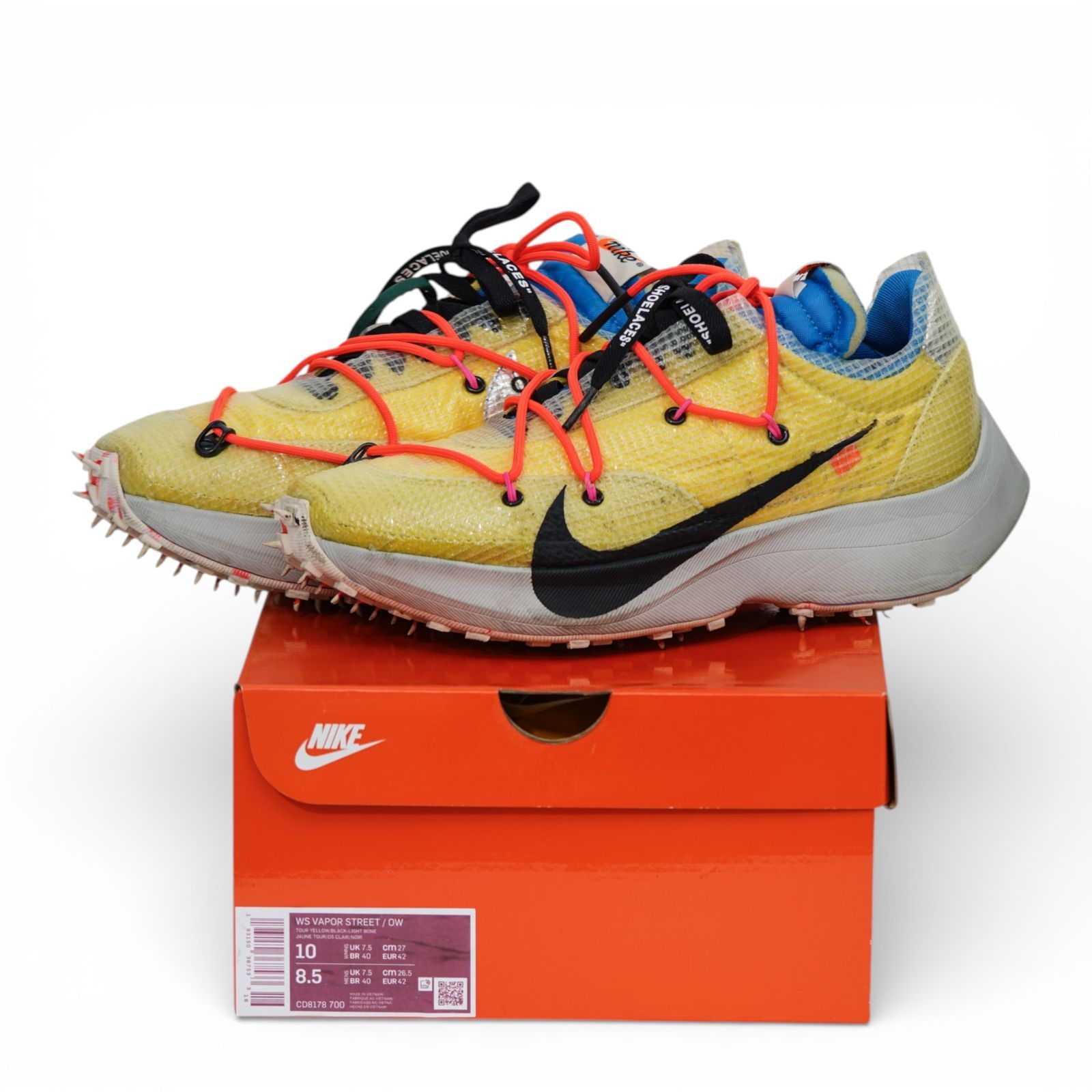 Off-White × Nike Women's Vapor Street Tour Yellow オフホワイト
