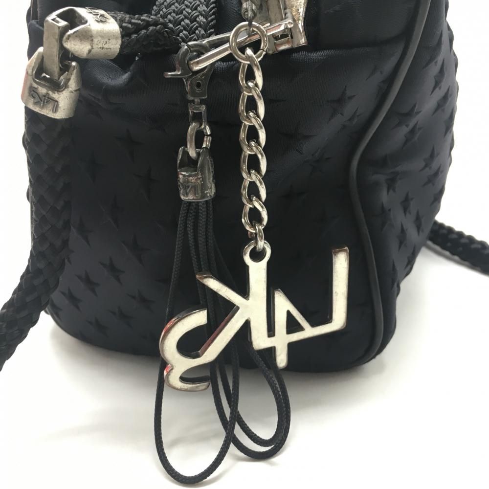  レイク カートバッグ 黒 星地模様 ショルダーストラップ付 ゴルフ L4K3 ドライバー ゴルフバッグ キャディバッグ ゴルフ