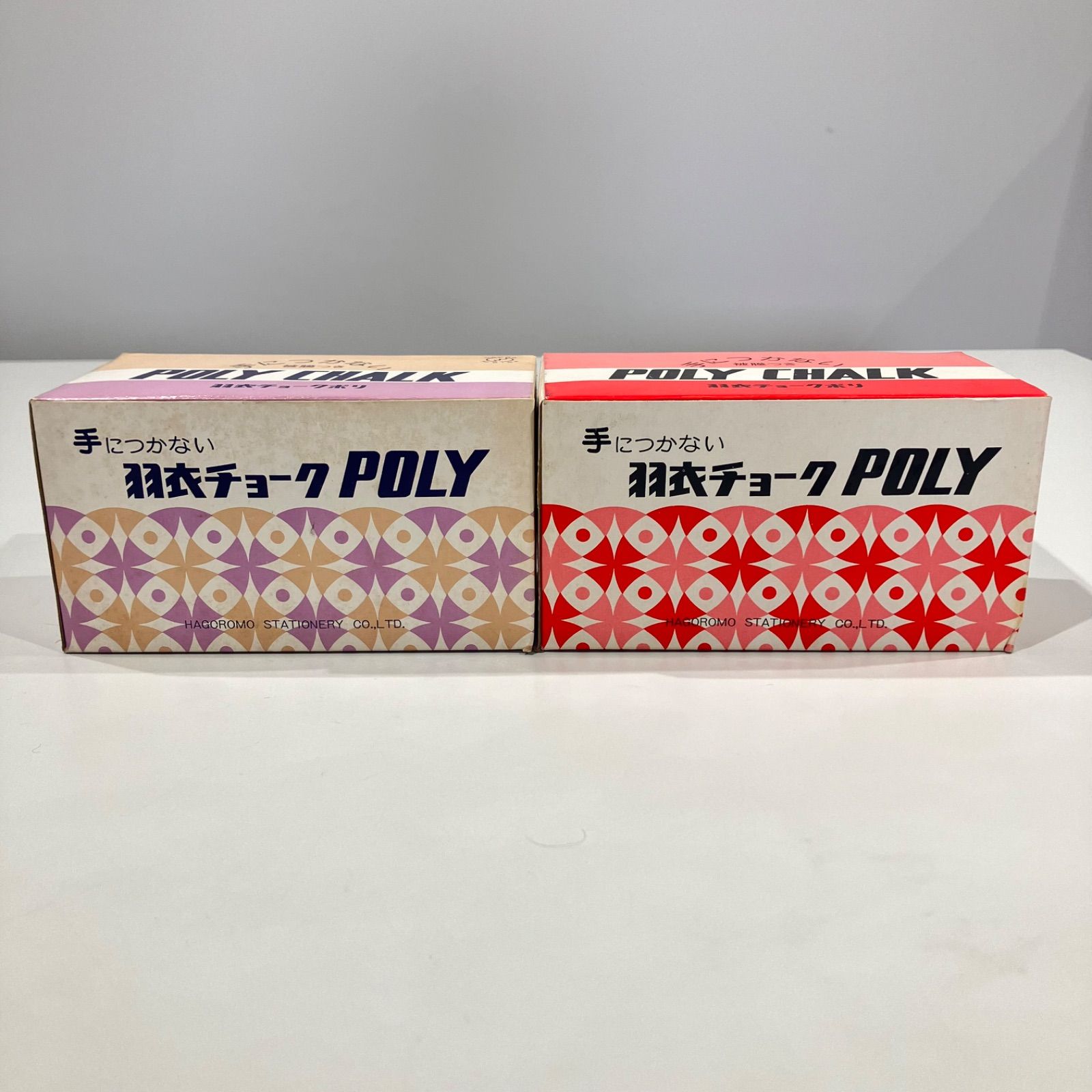 羽衣チョーク POLY 赤 白 レトロ【送料無料】 - メルカリ