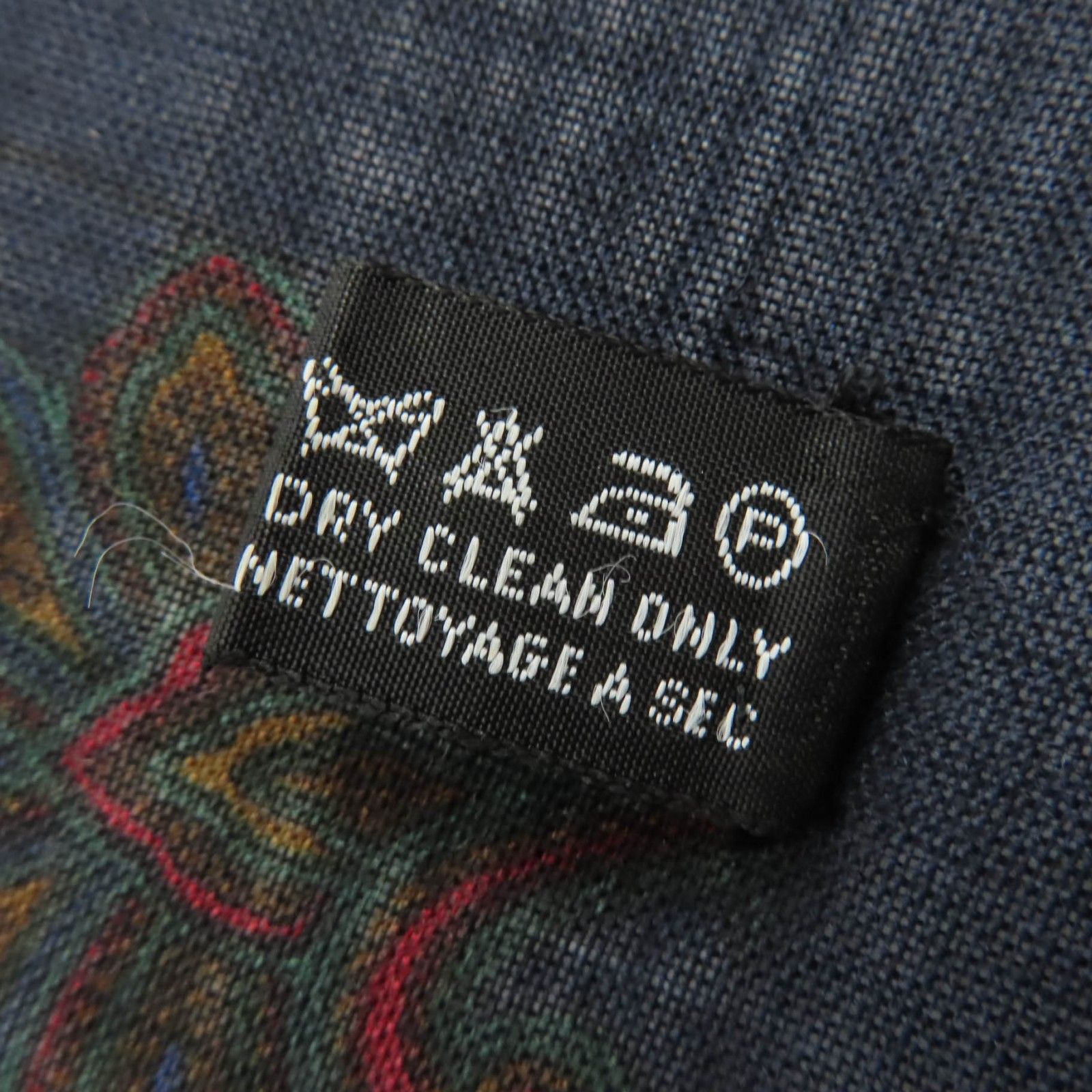 美品☆CHANEL シャネル シルク カシミヤ ココマーク ペイズリー柄 大判