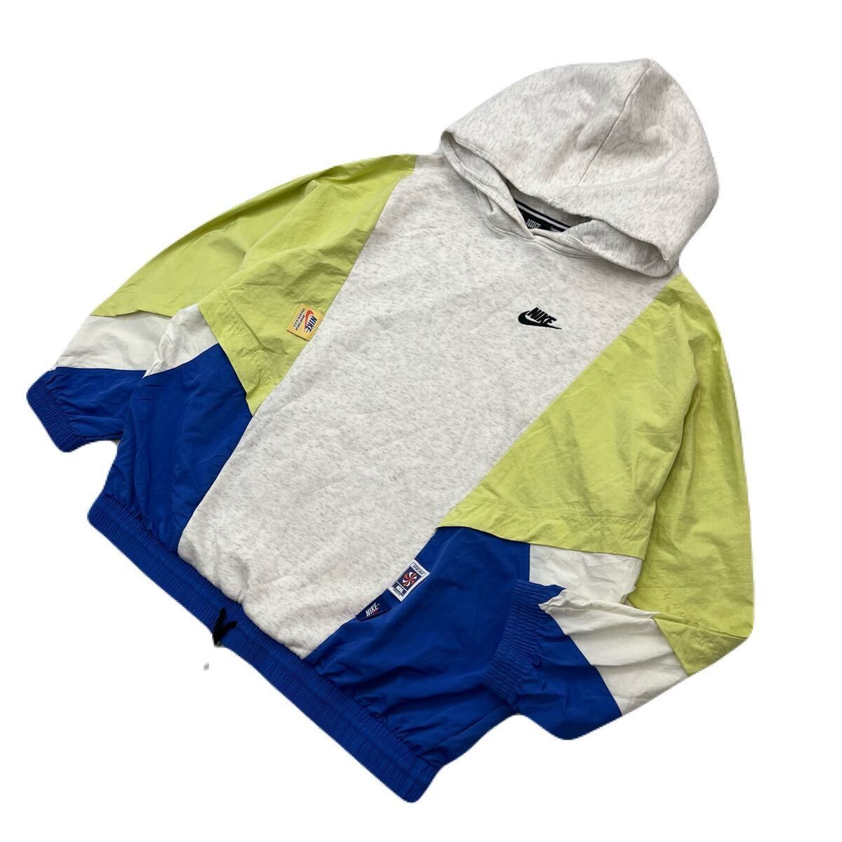 NIKE ナイキ アノラック パーカー スウェット ナイロン 切り替え