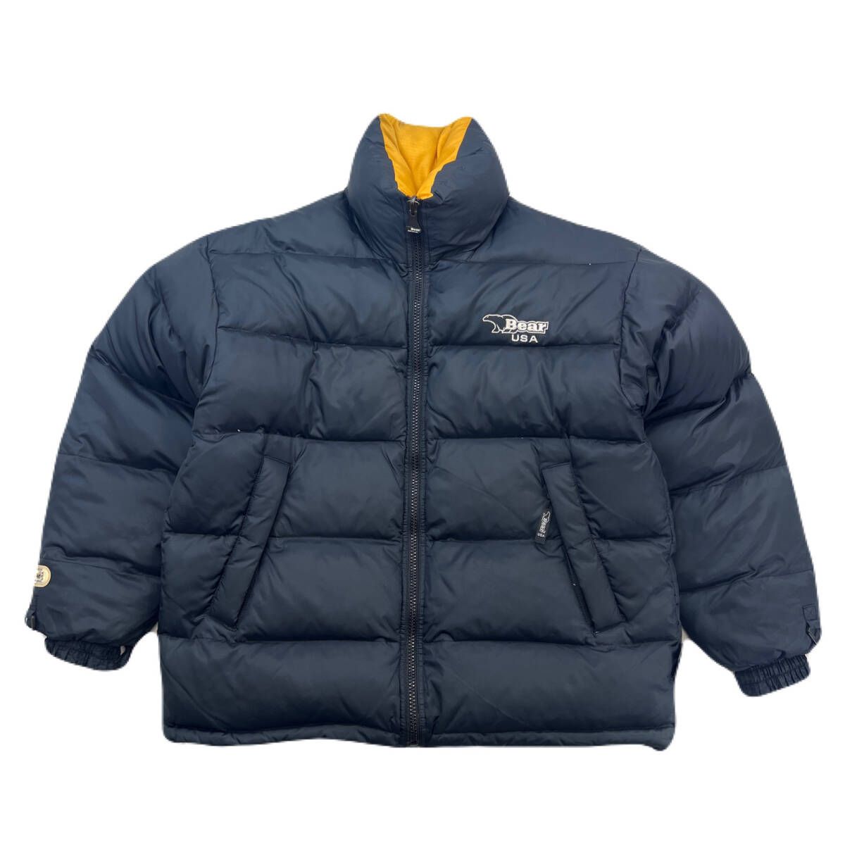 Bear usa ダウンジャケット XL相当 Bear USA ベアー リバーシブル 