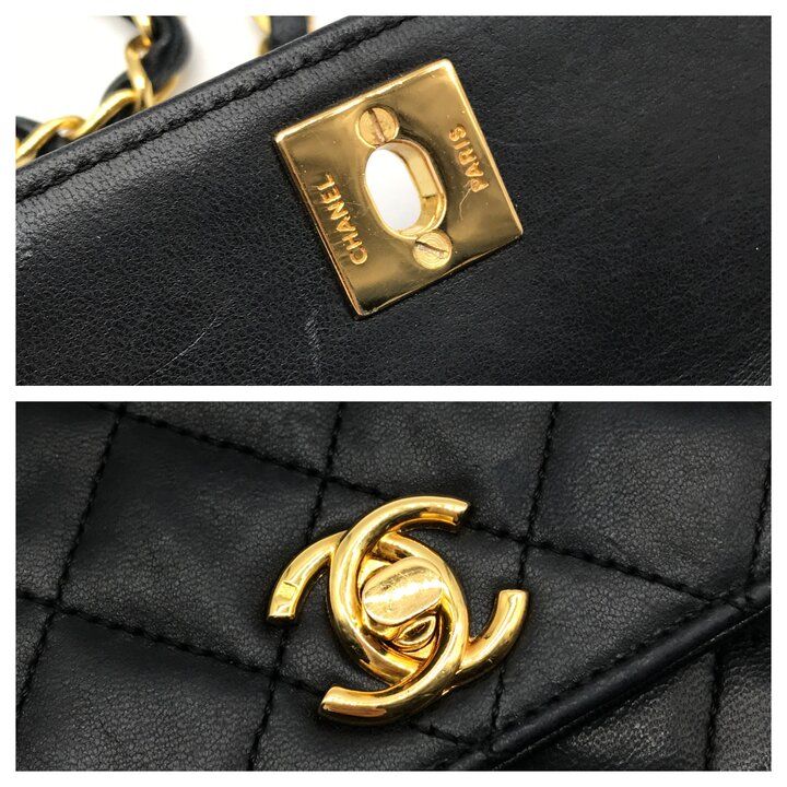 良品 CHANEL シャネル ミニ マトラッセ ココマーク チェーン