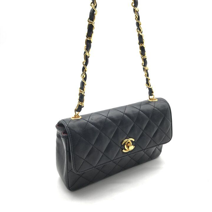 良品 CHANEL シャネル ミニ マトラッセ ココマーク チェーン