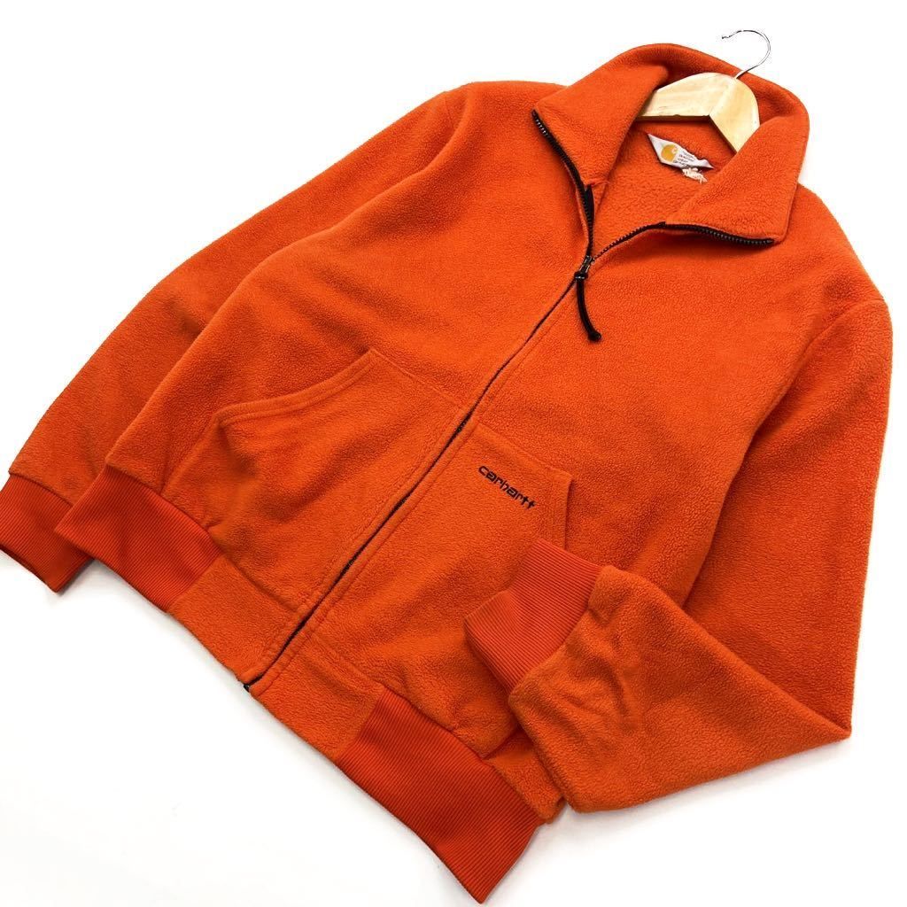 カーハート ☆ Carhartt 絶妙なビビットカラー◎ オレンジ フリース