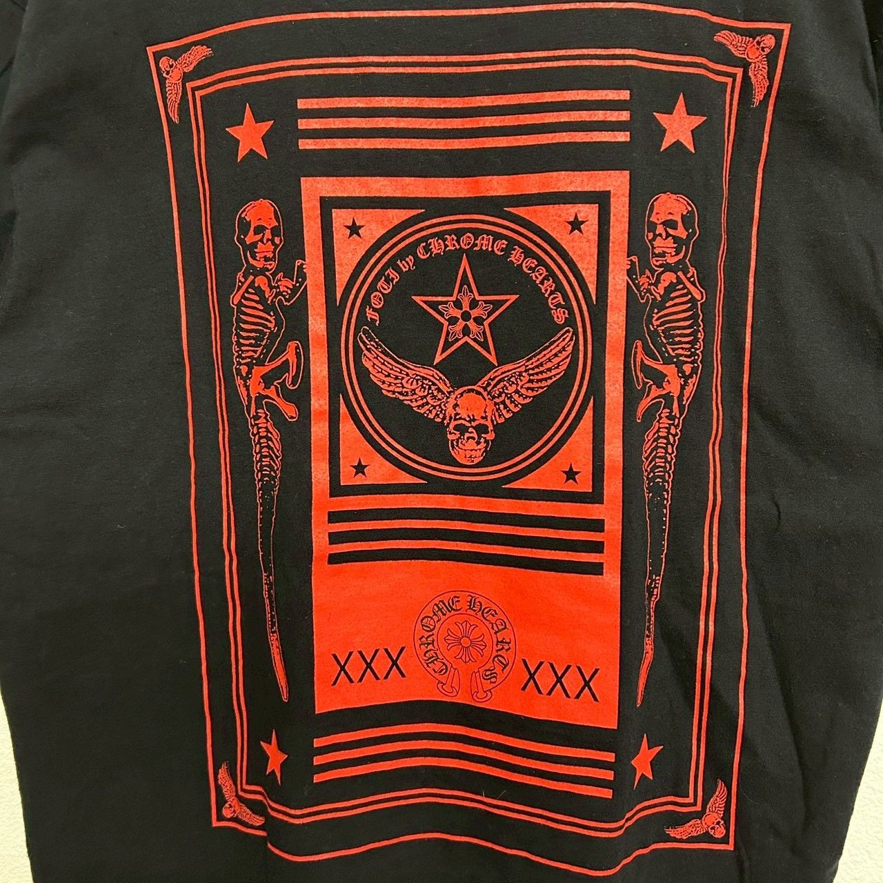 CHROME HEARTS FOTI クロムハーツ フォッティ コラボ 黒 ブラック 半袖 