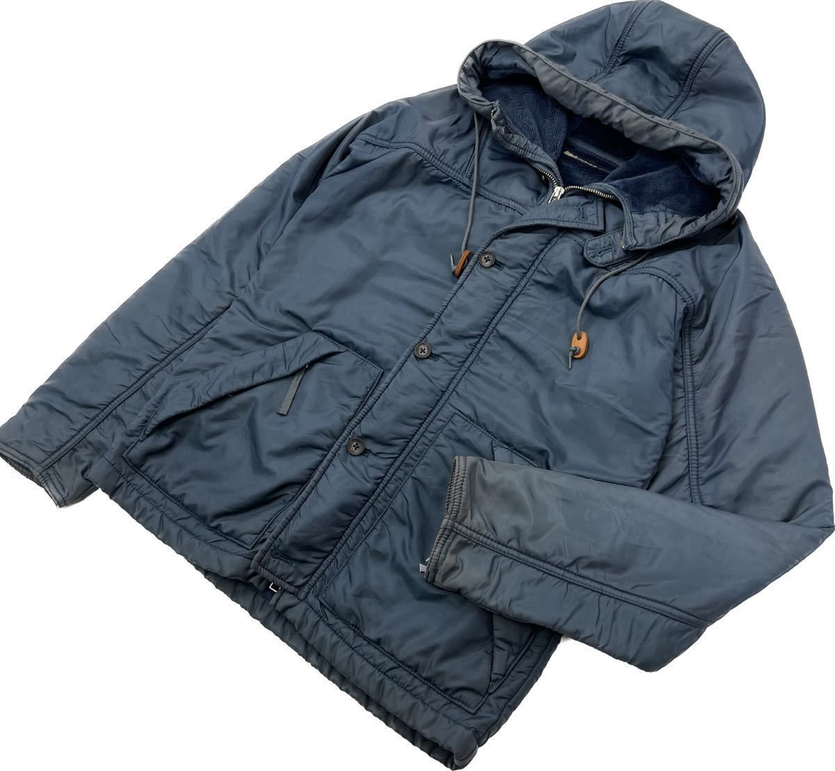 最新作，人気SALE JOURNAL STANDARD ☆ 鉄板の男服◎ 裏ボア モッズコート ネイビー ナイロンジャケット L ミリタリー 古着MIX ジャーナルスタンダード■BL62 その他