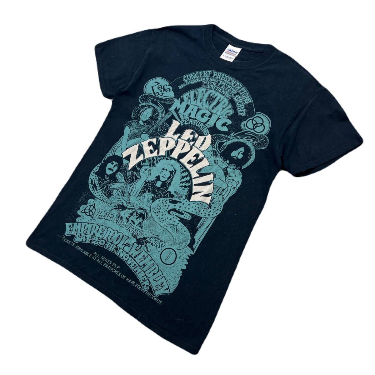 レッドツェッペリン エレクトリックマジック 半袖 Tシャツ ブラック 黒 