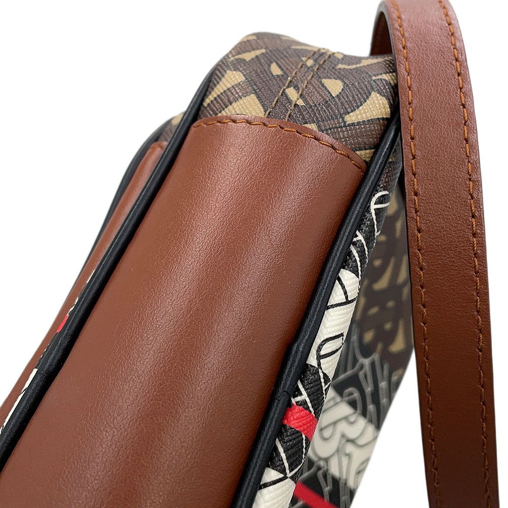 バーバリー ショルダーバッグ TBモノグラム ストライプ PVC レザー 8021485 BURBERRY バーバリー ショルダーバッグ TBモノグラム ストライプ PVC レザー
