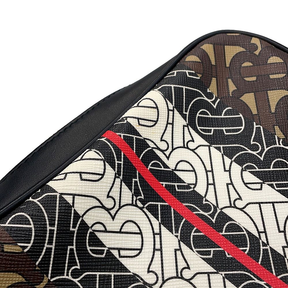 バーバリー ショルダーバッグ TBモノグラム ストライプ PVC レザー 8021485 BURBERRY バーバリー ショルダーバッグ TBモノグラム ストライプ PVC レザー