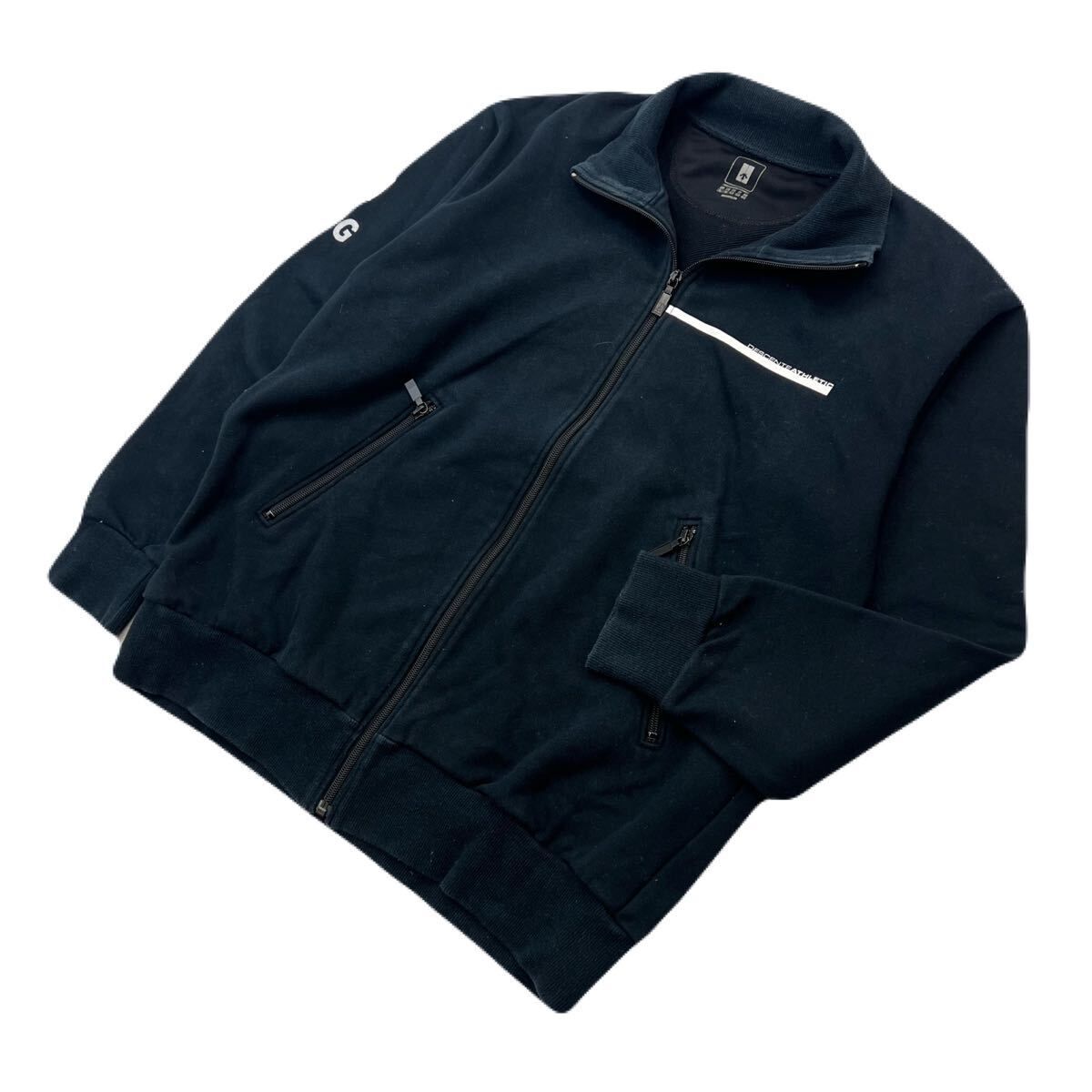DESCENTE デサント ダークネイビー スウェット ジップアップジャケット 