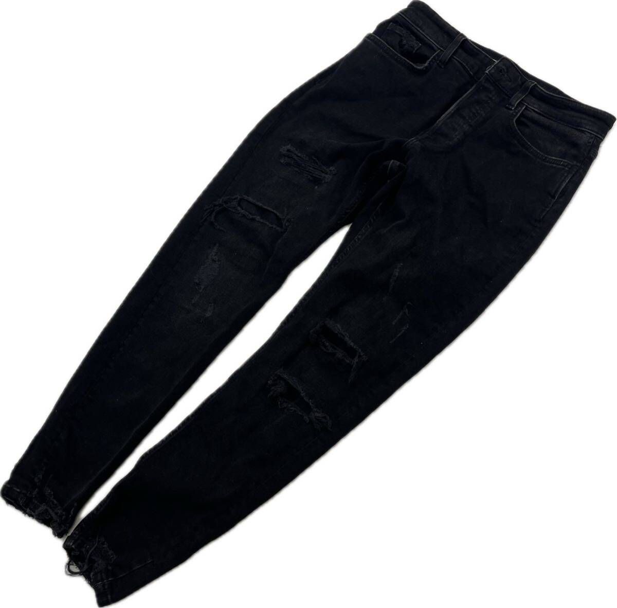 ZARA ☆ ザラ ダメージ加工◎ ストレッチ ジーンズ スリム テーパード