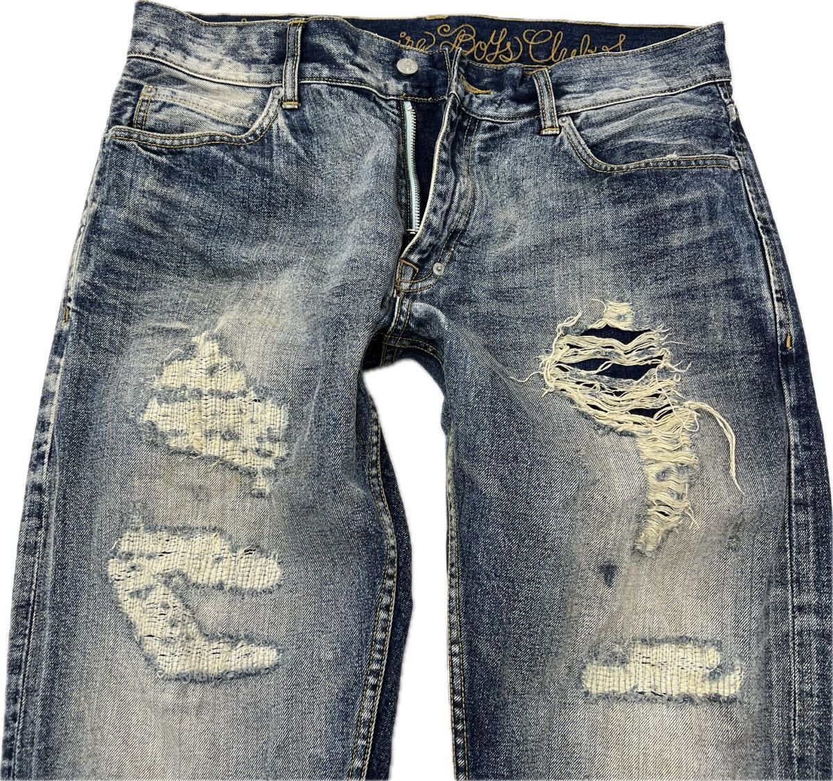BILLIONAIRE BOYS CLUB ☆ クラッシュ加工◎ デニムパンツ ジーンズ