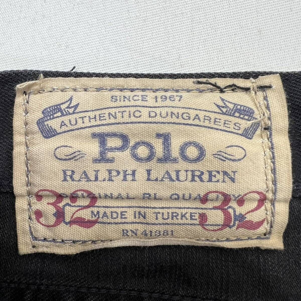 POLO RALPH LAUREN ☆ ブラック ジーンズ デニムパンツ ボタンダウン