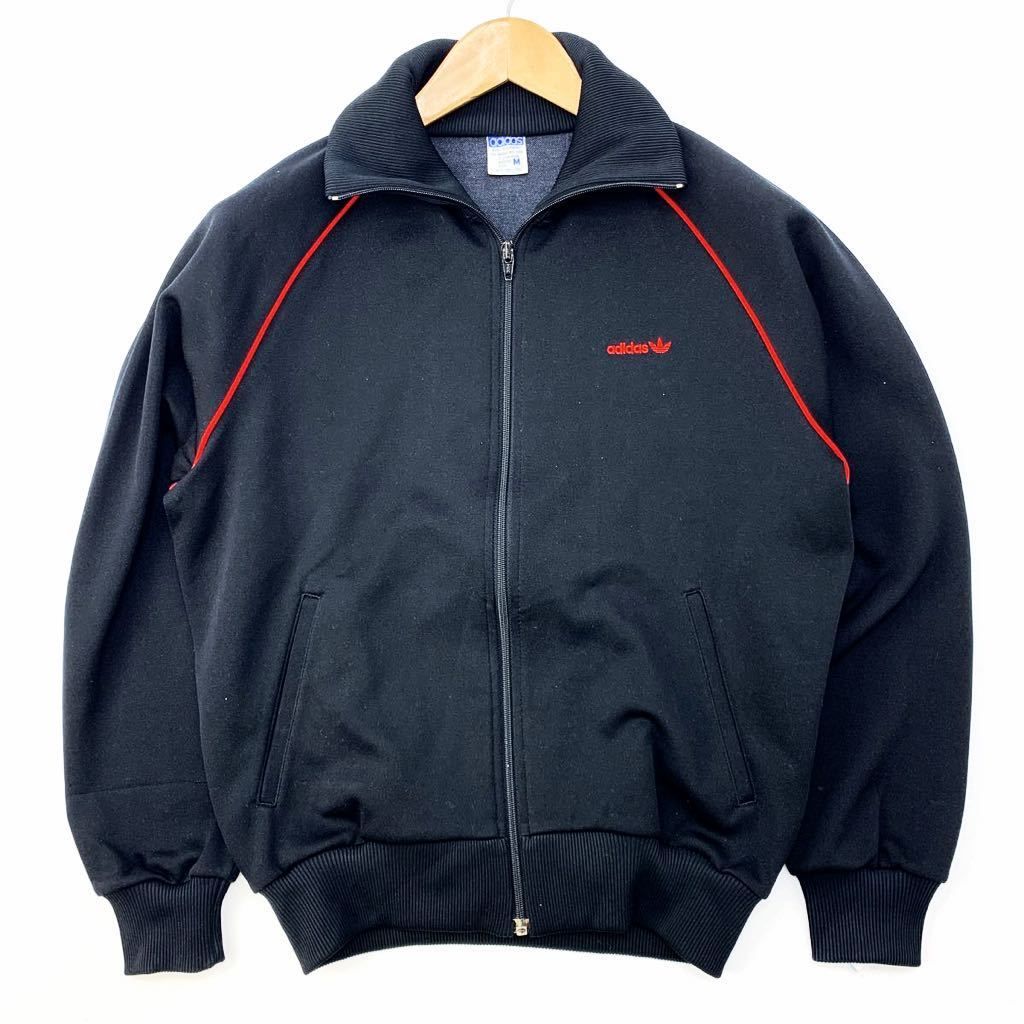 adidas アディダス 西ドイツ 希少 M ジャージ 上下 セットアップ 黒