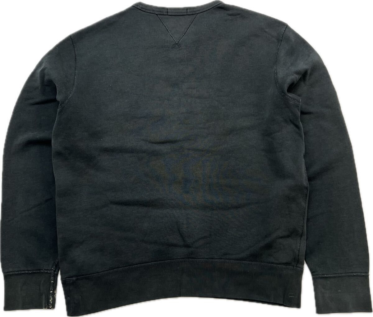 POLO RALPH LAUREN ☆ NEW YORK GYM スウェット シャツ トレーナー チャコールブラック M アメカジ ストリート ポロラルフローレン■S3462 POLO RALPH LAUREN ☆ NEW YORK GYM スウェット シャツ トレーナー