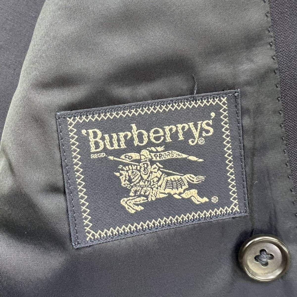 90s ☆ Burberrys ネイビー 紺ブレ 金ボタン ダブル テーラード