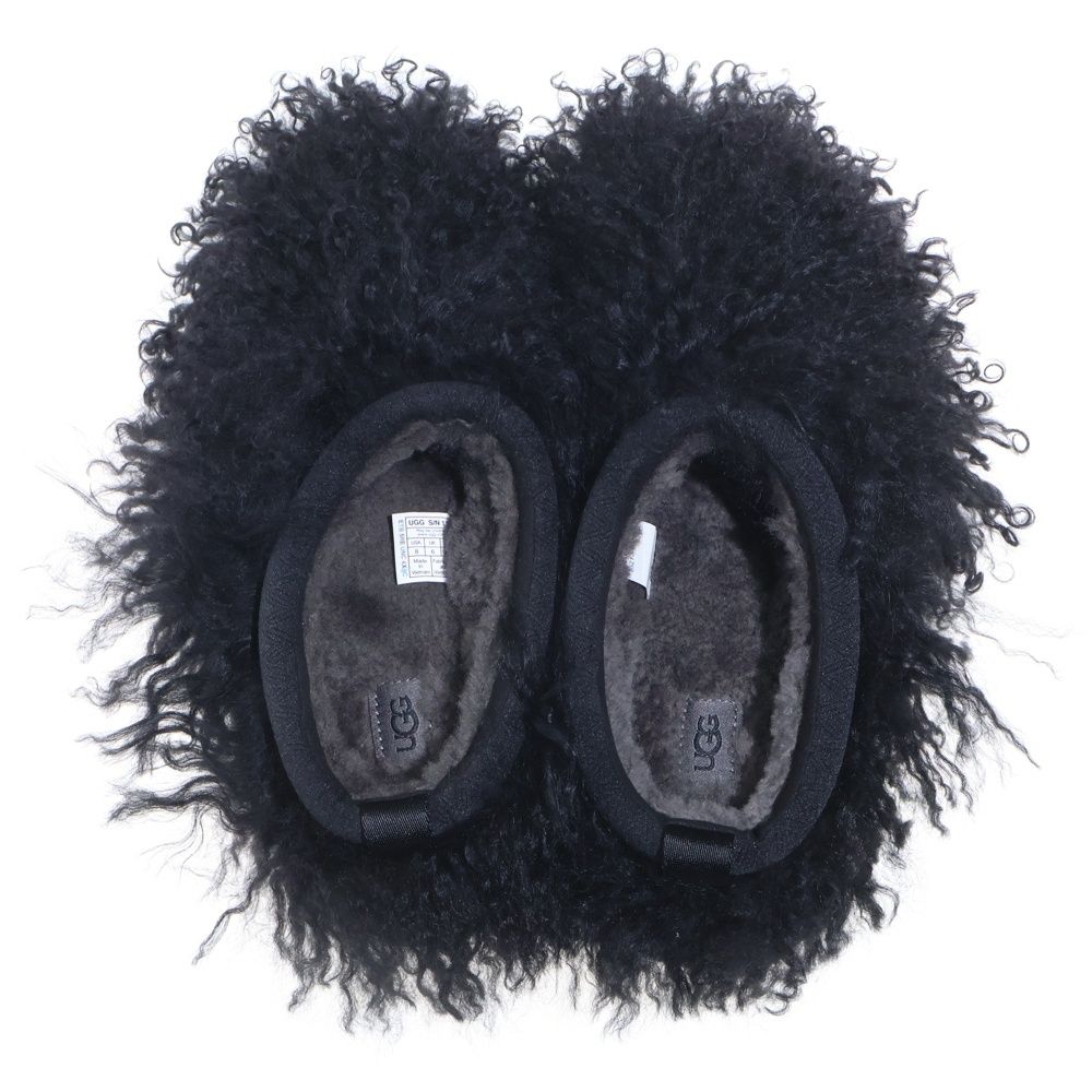 UGG (アグ) ボア ファットシルエット ファーサンダル ブラック - メルカリ
