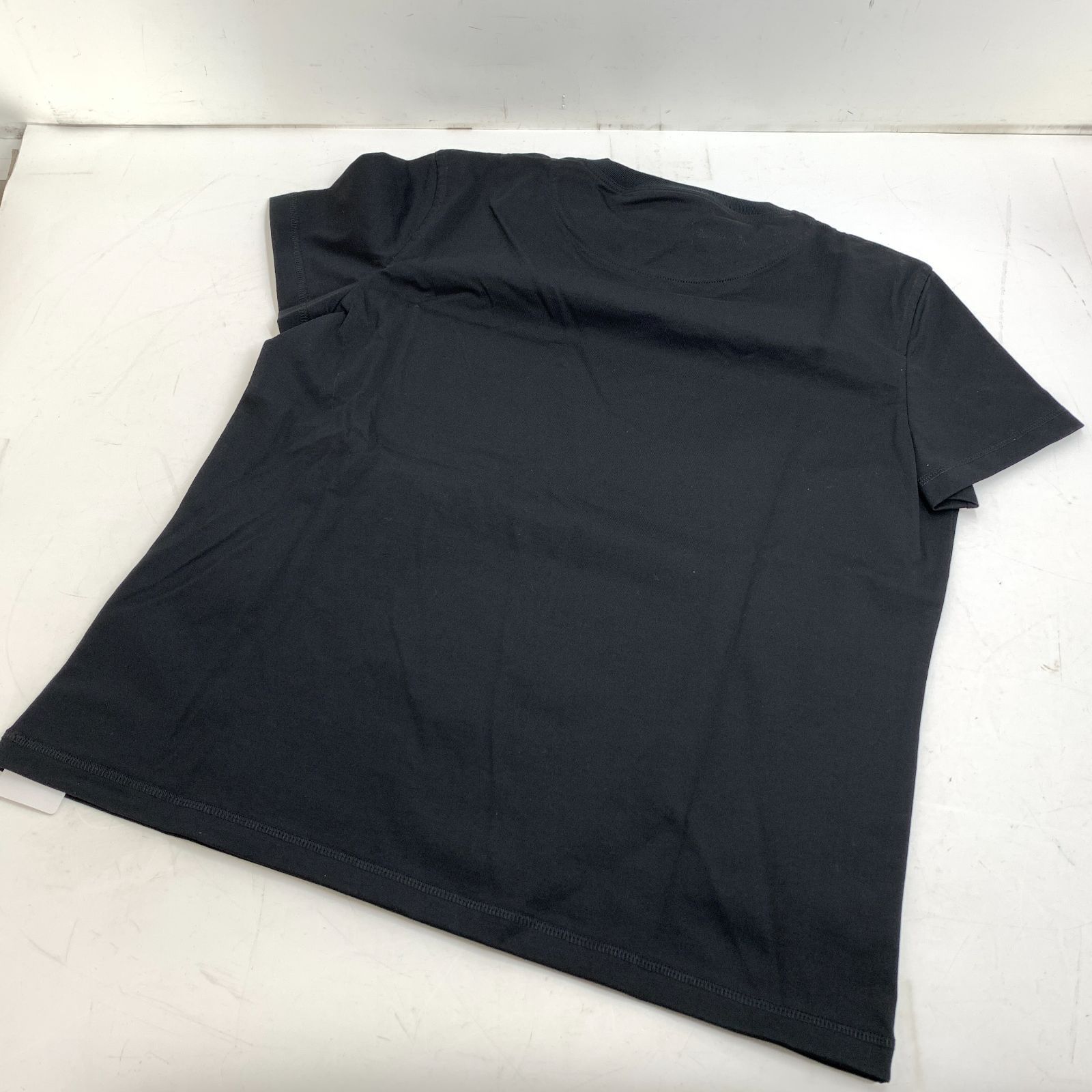 f001 L タグ付き新品未使用 HERMES エルメス 黒 Tシャツ 刺繍入り