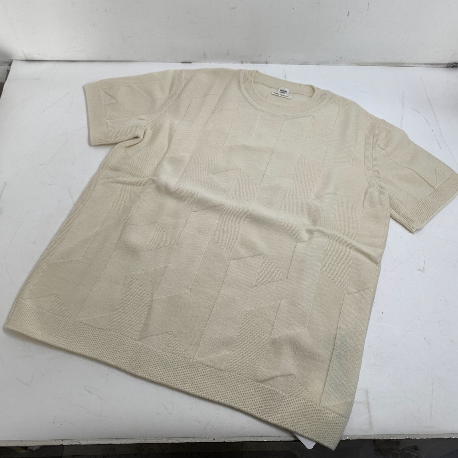 f001 L タグ付き新品未使用 HERMES エルメス 5H2656D3 ウール100％ H