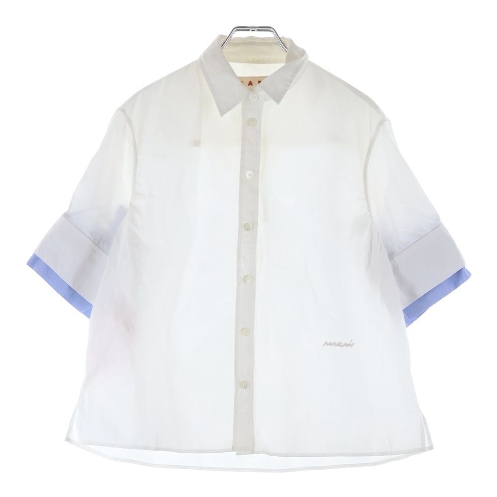 Tシャツ・カットソー MARNI (マルニ) コットン半袖シャツ ホワイト 