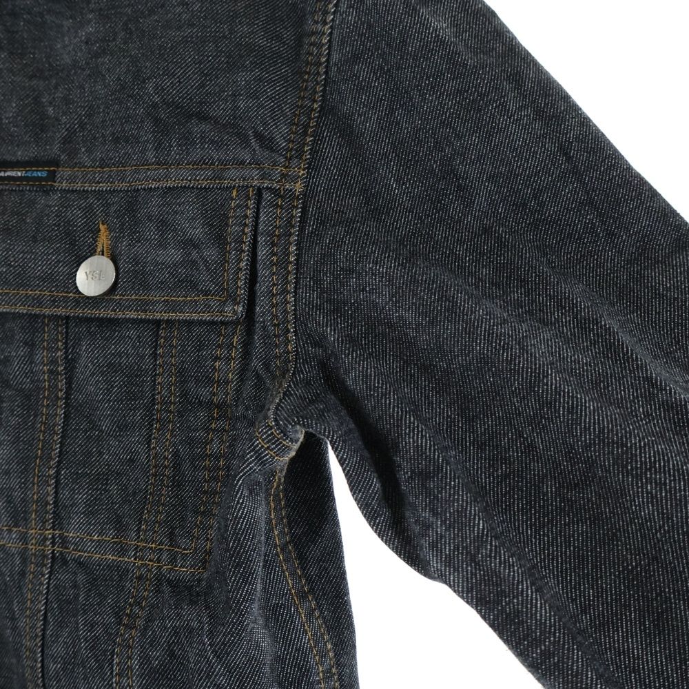 美品SAINTLAURENT サンローランパリ　デニムジャケット SAINT LAURENT PARIS (サンローランパリ) JEANS YSLボタン デニム