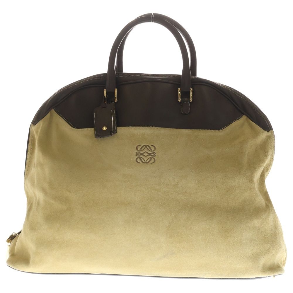 LOEWE (ロエベ) アナグラム ボストンバッグ ハンドバッグ ブラウン 