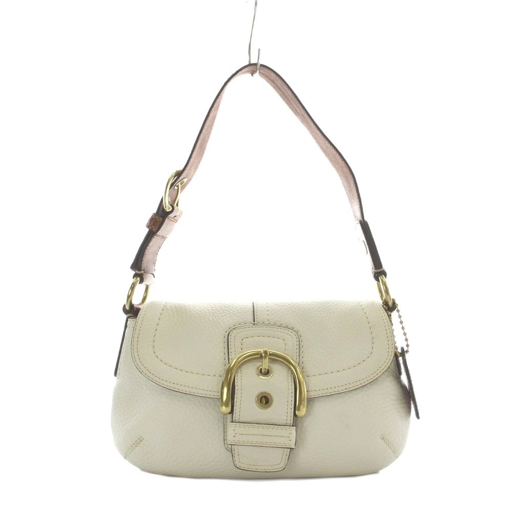 コーチ COACH ショルダーバッグ レザー 本革 白 ホワイト コーチ COACH ショルダーバッグ レザー 本革 白 ホワイト