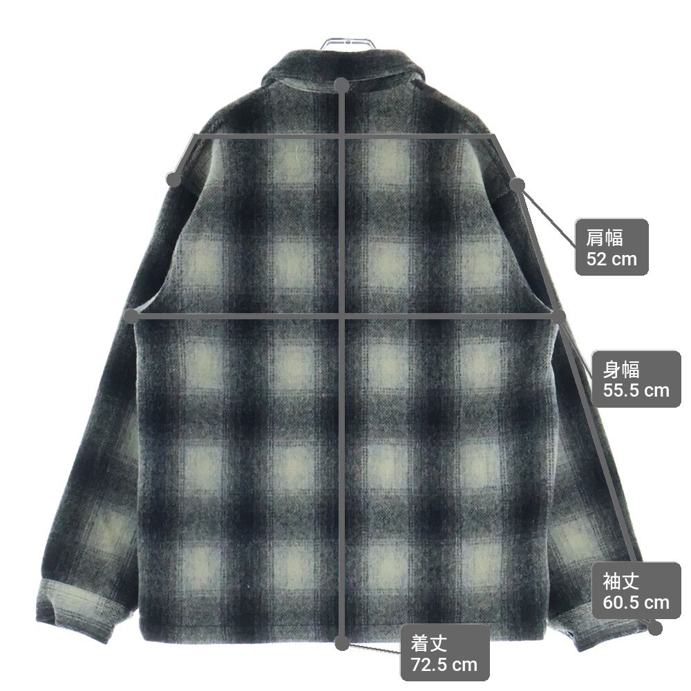 MASSES (マシス) SHADOW CPO JKT オンブレチェック 長袖シャツ MASSES グレー 長袖カットソー