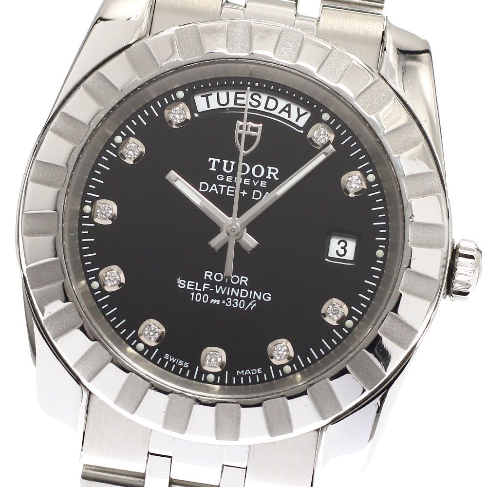 チュードル TUDOR 23010 クラシック デイトデイ 10Pダイヤ 自動巻き メンズ _932016 チュードル TUDOR 23010 クラシック デイトデイ 10Pダイヤ 自動巻き