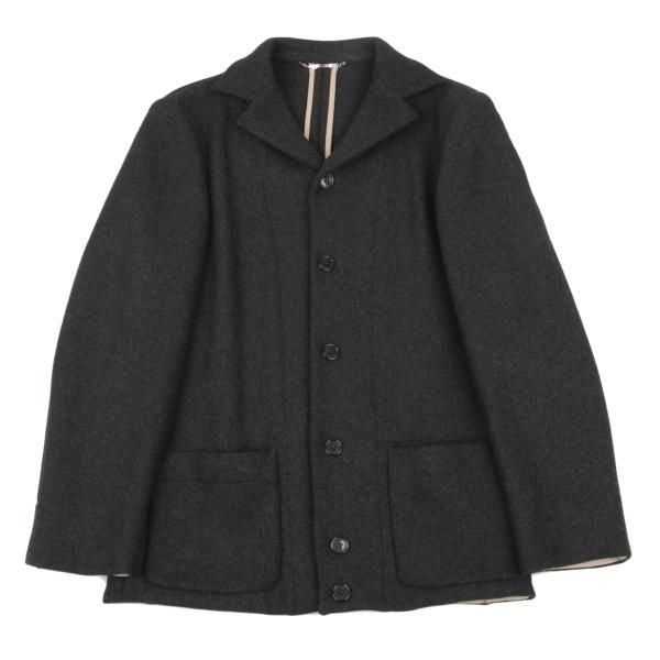 ドルチェ&ガッバーナDOLCE&GABBANA ウール混パッチポケットジャケット チャコール48 ドルチェ&ガッバーナDOLCE&GABBANA ウール混パッチポケットジャケット