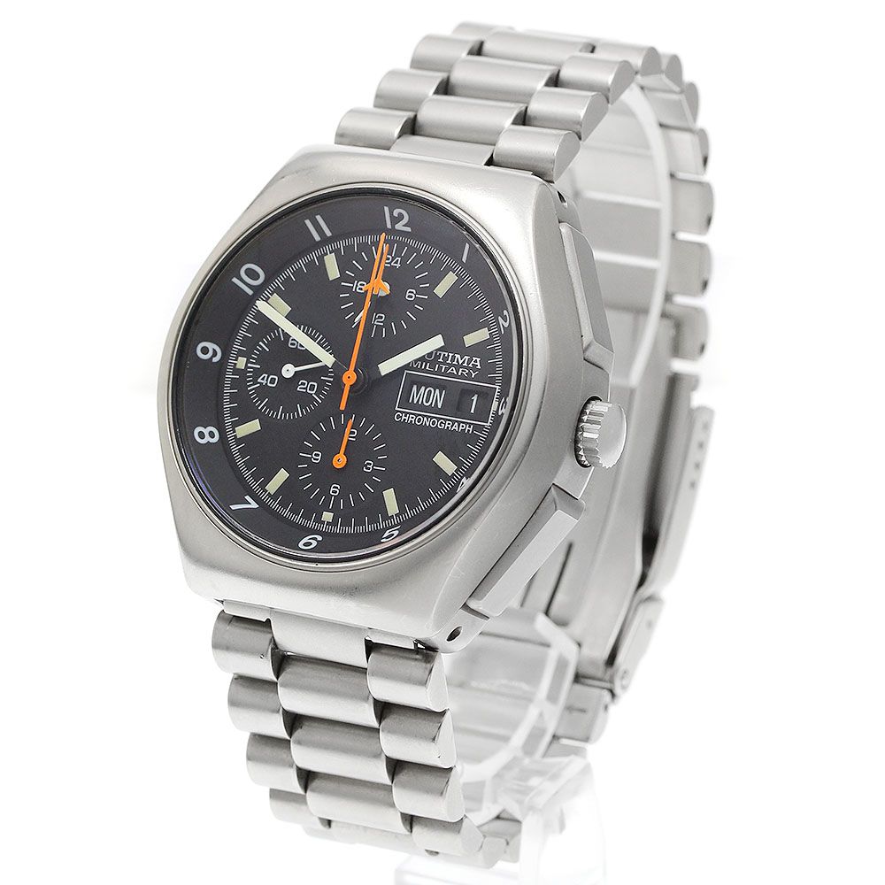 ス*キ様 TUTIMA チュチマ 798-02ミリタリー メンズ 自動巻き 時計 チュチマ TUTIMA 798-02 ミリタリー クロノグラフ デイデイト 自動巻き