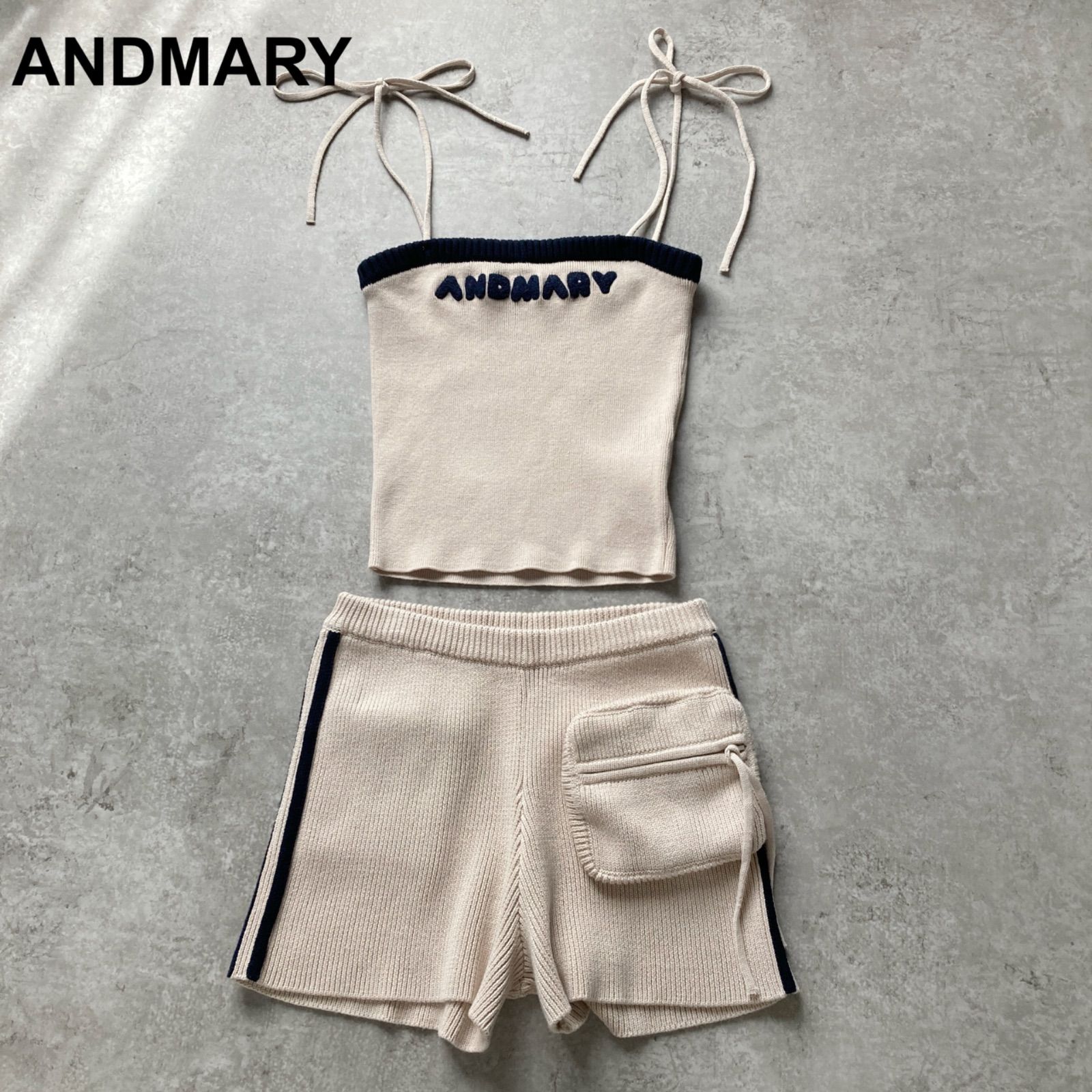 ANDMARY アンドマリー Zoe full zip setup 大人気 完売品 肩紐