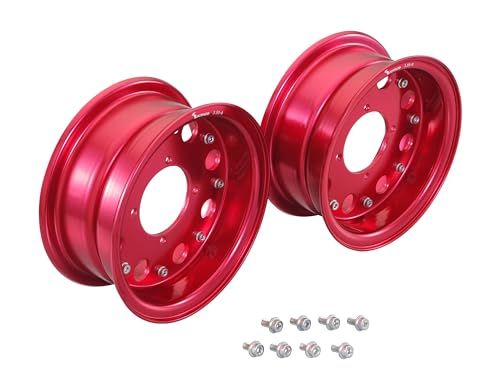 新品 キタコ (KITACO) アルミホイールセット 8インチ リム幅3.50 ワイドタイプ モンキー/ゴリラ/モンキーバハ レッド 509-1137520