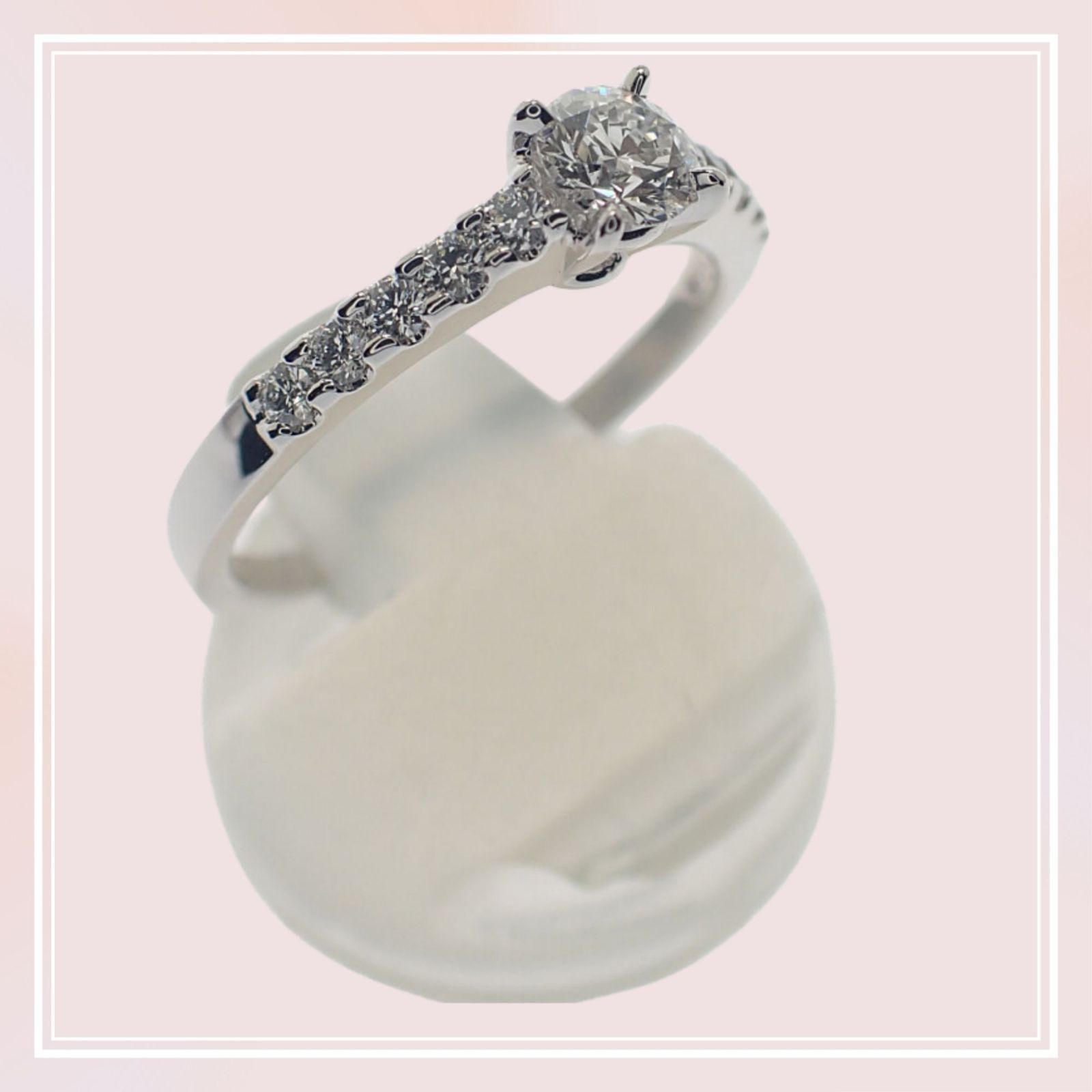 ミキモト MIKIMOTO ラウンドブリリアンカット ダイヤモンド リング 10 