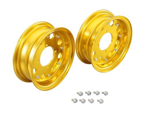 新品 キタコ (KITACO) アルミホイールセット 8インチ リム幅2.50 標準タイプ モンキー/ゴリラ/モンキーバハ ゴールド 509-1017570