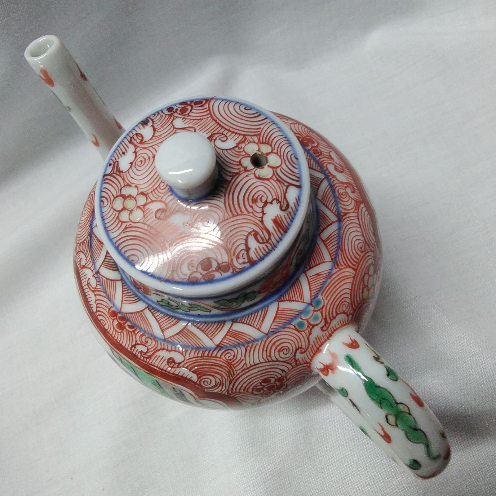煎茶道具 水注 水次 赤絵 茶道 アンティーク 現状品 U277 - メルカリ