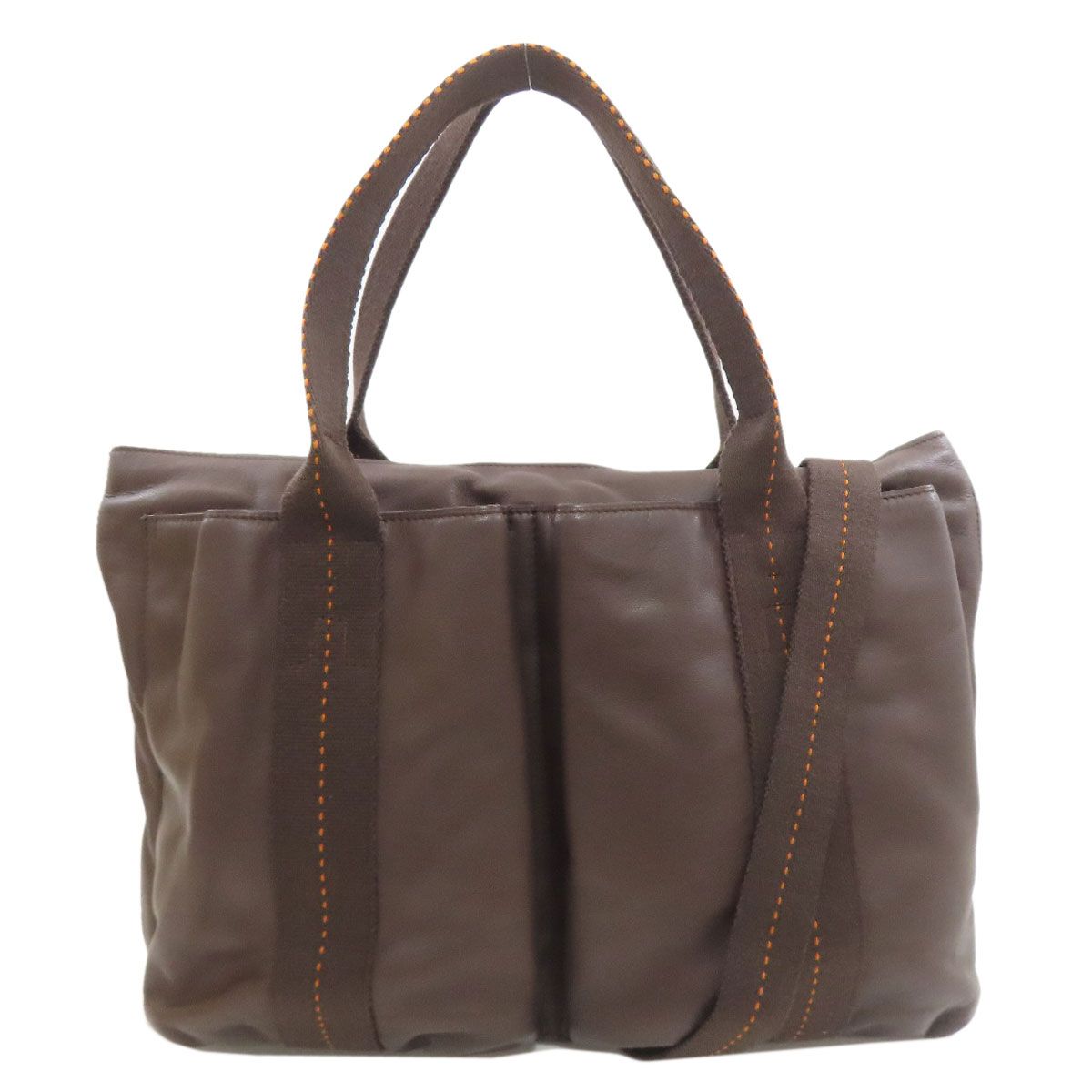 HERMES エルメス キャラバンホリゾンタルMM 2WAY ハンドバッグ カーフ 