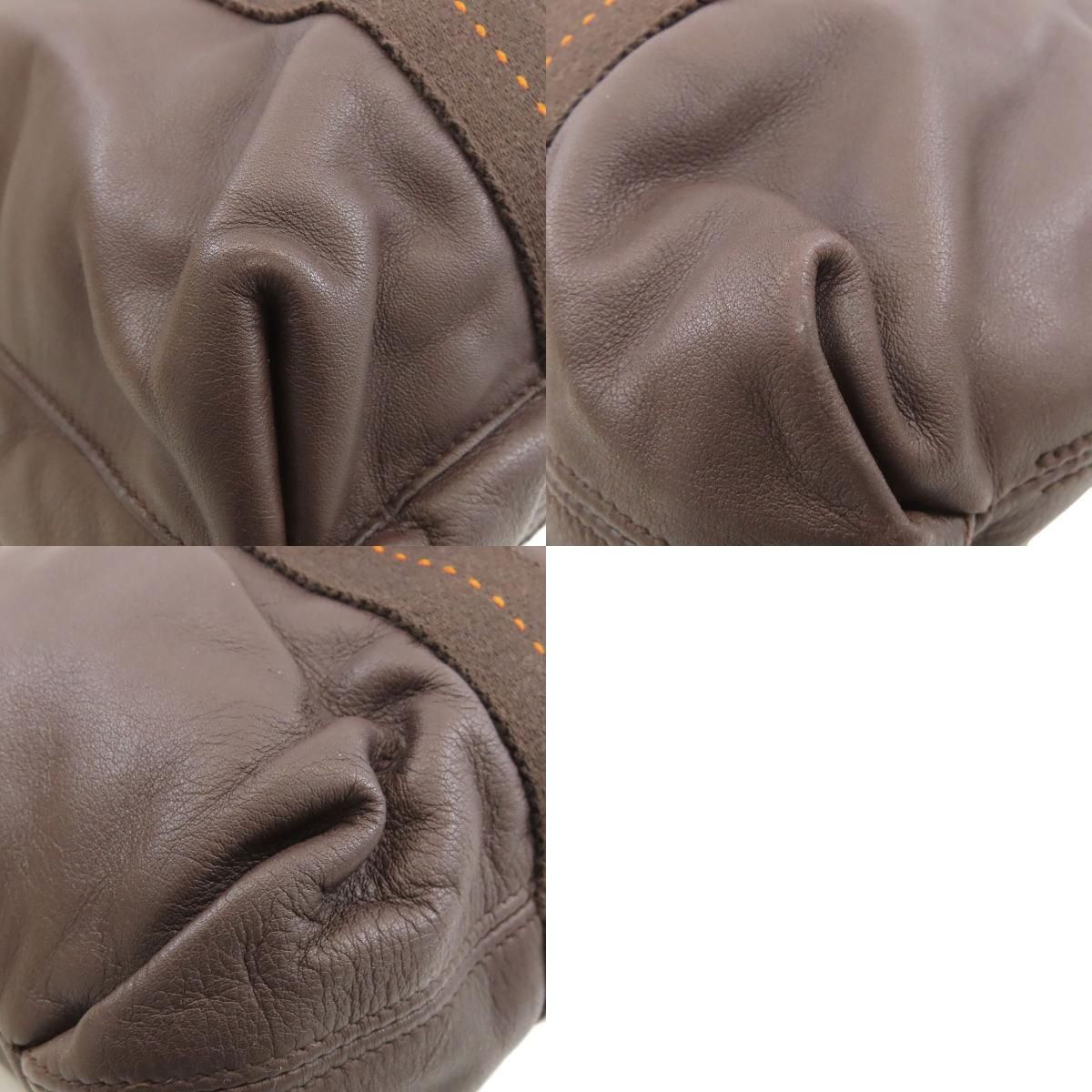 HERMES エルメス キャラバンホリゾンタルMM 2WAY ハンドバッグ カーフ 