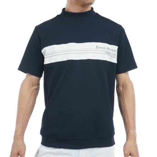 新品 TOMMY HILFIGER GOLF(トミーヒルフィガー ゴルフ) カラーブロック 半袖モックネックシャツ THMA505