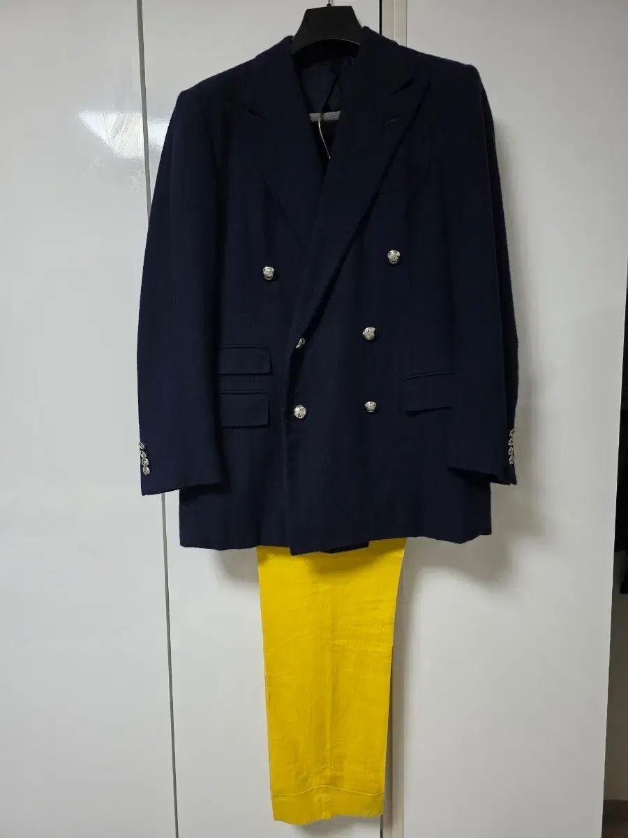 新作入荷，100%新品 ラルフローレン パープルラベル ネイビー ダブル 