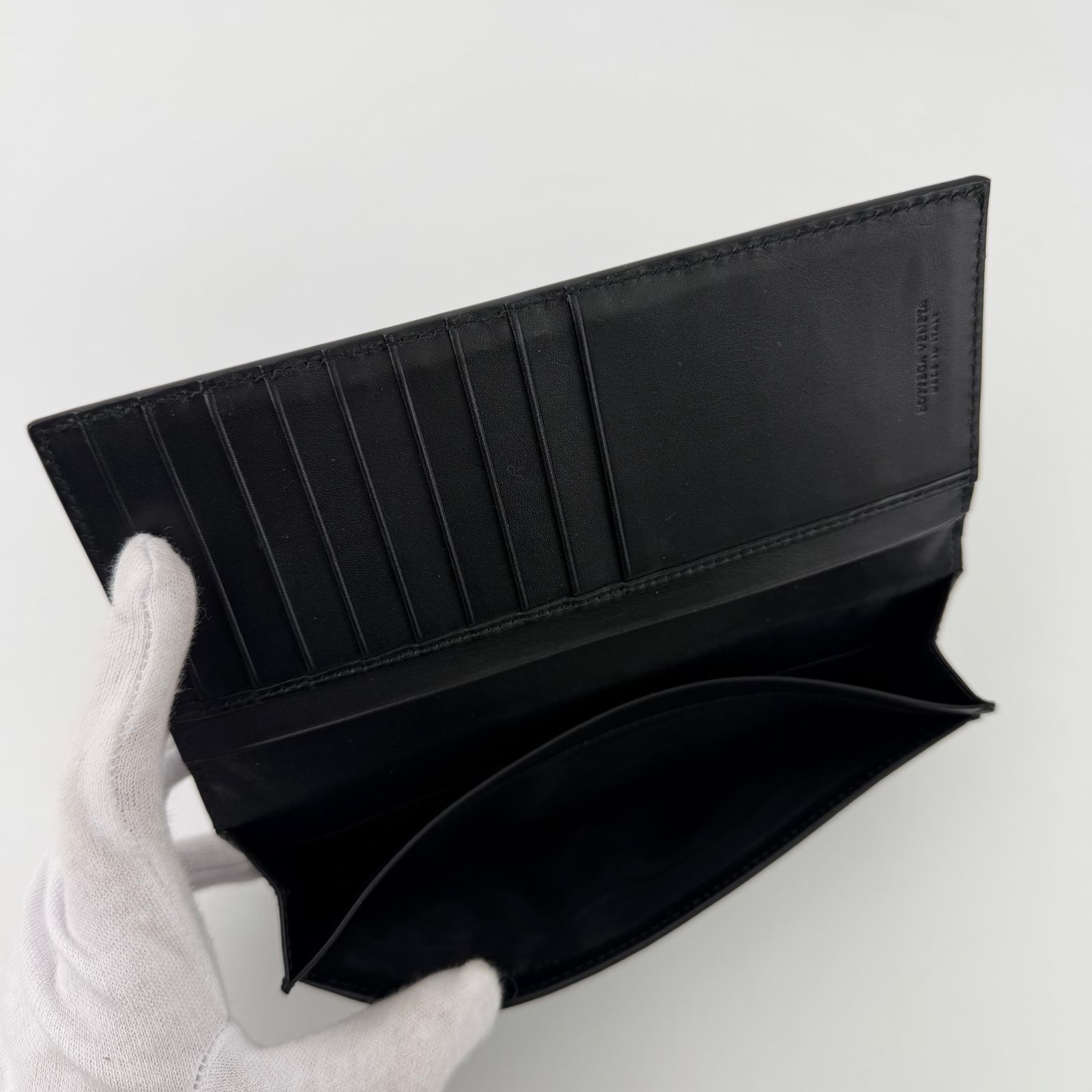 中古】Bottega Veneta ボッテガヴェネタ イントレチャート 長財布 