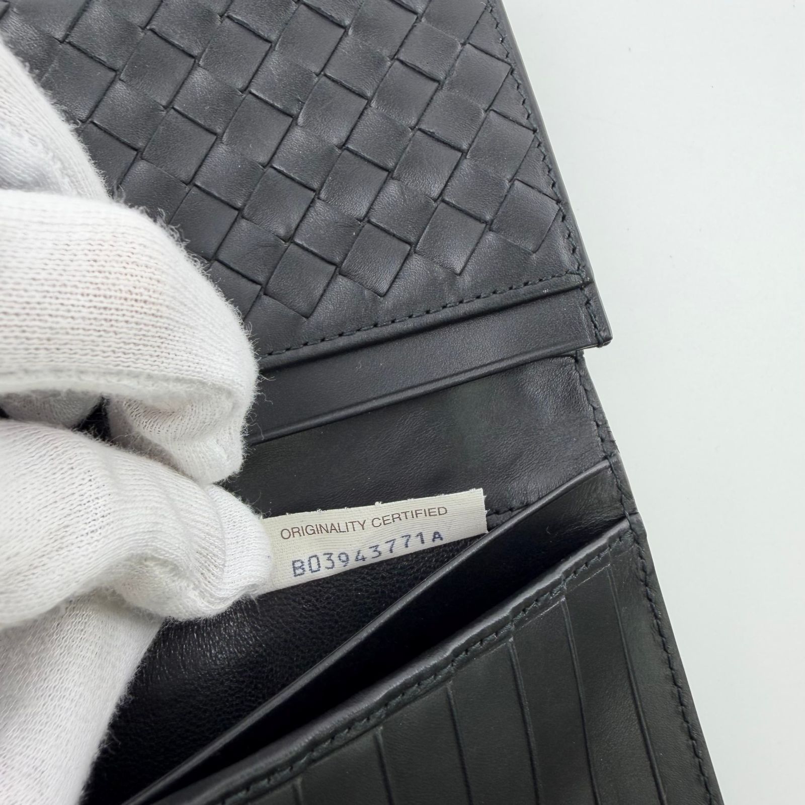 中古】Bottega Veneta ボッテガヴェネタ イントレチャート 長財布 