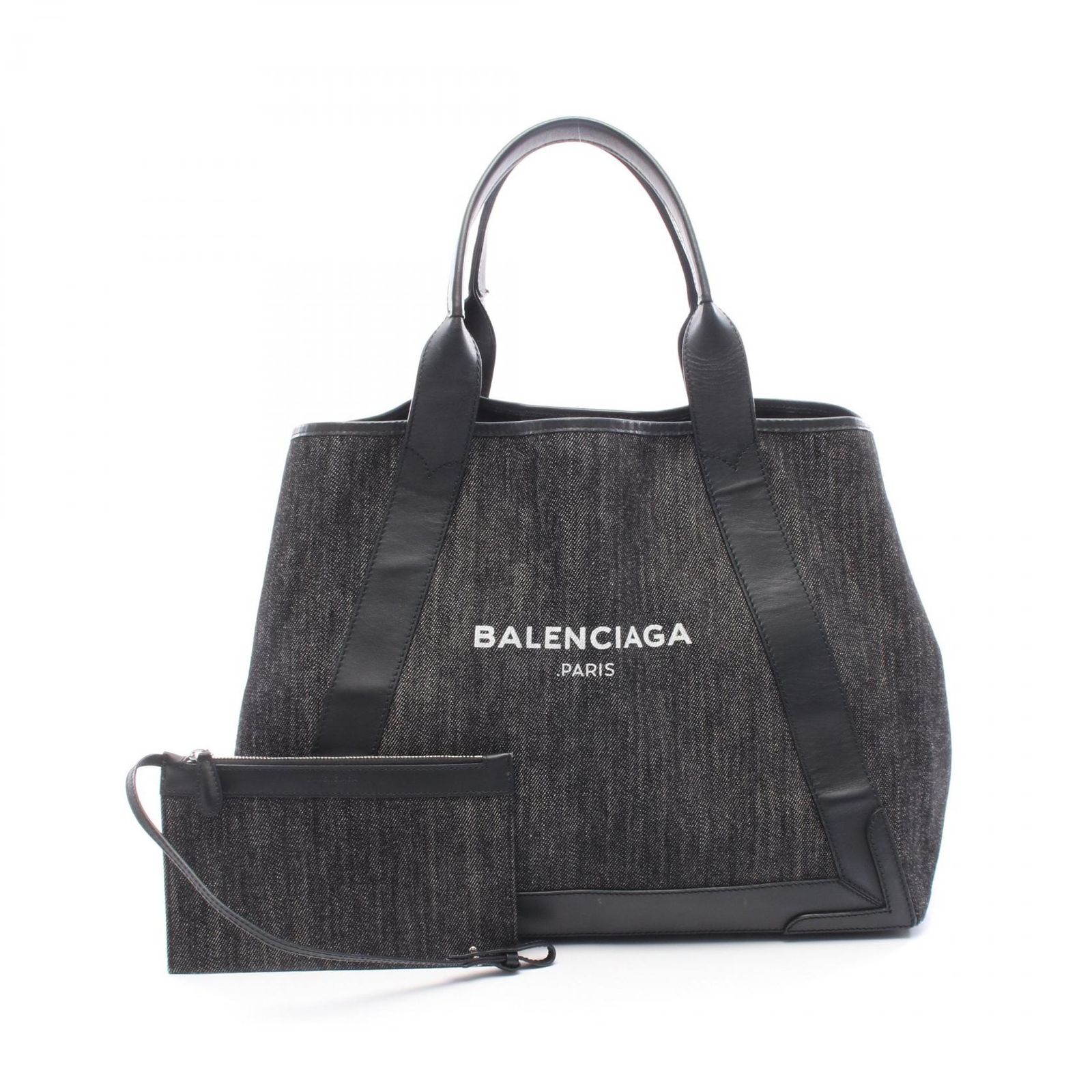 BALENCIAGA バレンシアガ NAVY CABAS ネイビーカバ M トートバッグ 