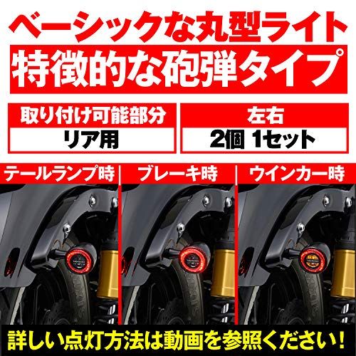 新品 デイトナ(Daytona) バイク ウインカー LED テールランプ一体型