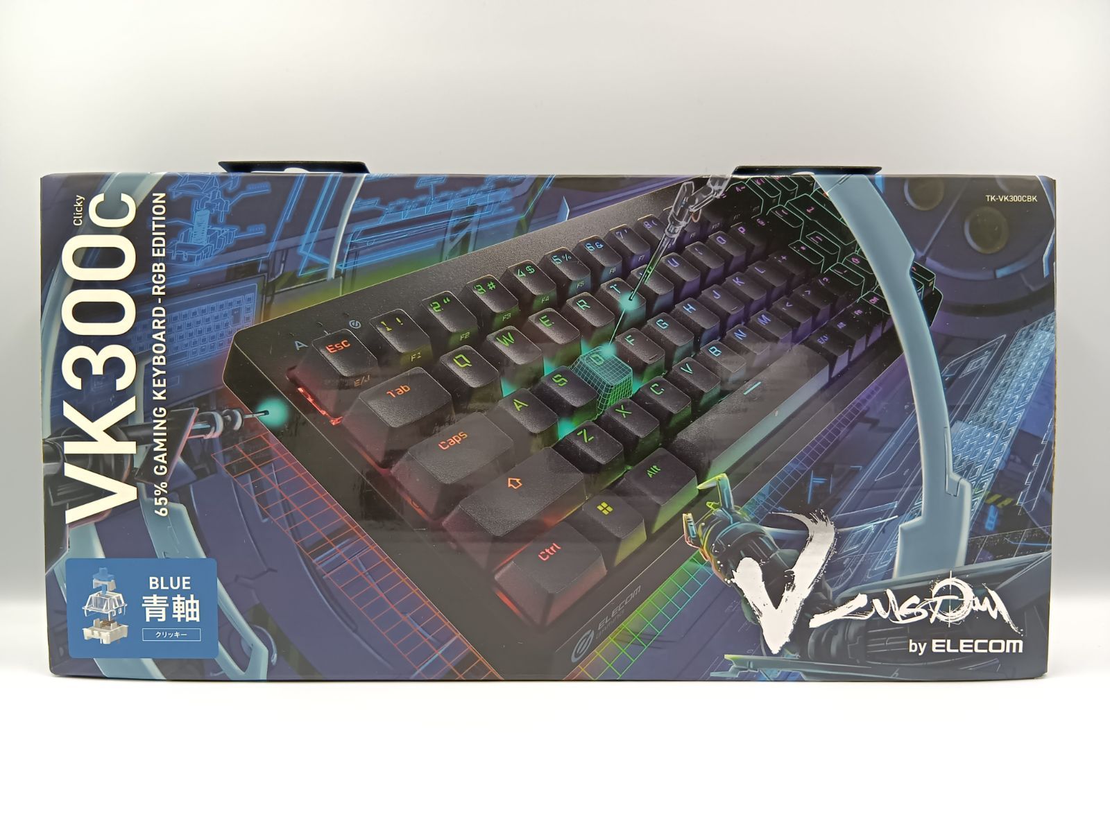 エレコム ゲーミングキーボード V 有線 V-custom custom : RGB